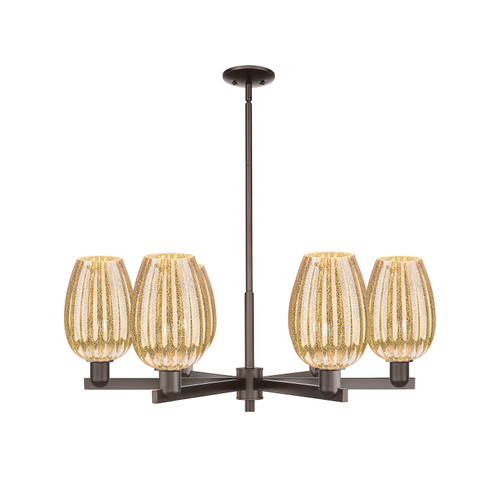 Innovations - 716-6CR-OB-G457-6ME - Six Light Chandelier - Arcadia - Oil Rubbed Bronze