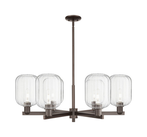 Innovations - 716-6CR-OB-G460-7CL - Six Light Chandelier - Arcadia - Oil Rubbed Bronze