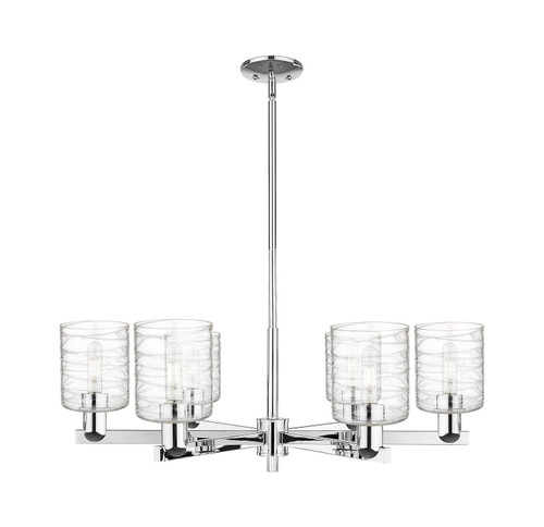 Innovations - 716-6CR-PC-G1113 - Six Light Chandelier - Arcadia - Polished Chrome
