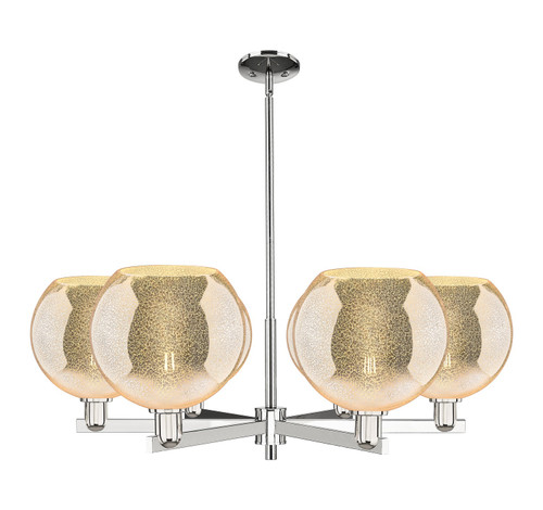 Innovations - 716-6CR-PN-G128-10 - Six Light Chandelier - Arcadia - Polished Nickel