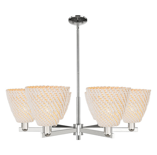 Innovations - 716-6CR-PN-NBD-9-NAT - Six Light Chandelier - Arcadia - Polished Nickel