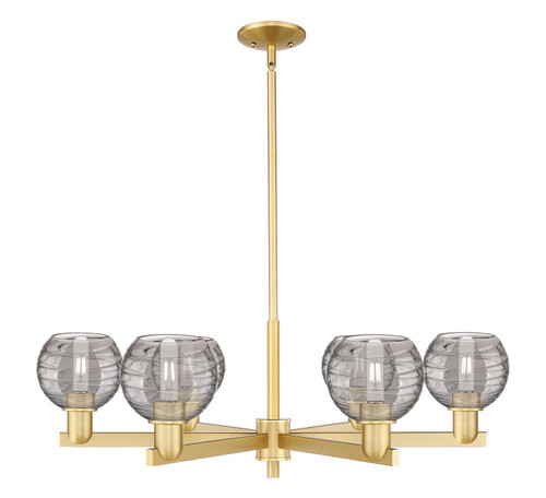 Innovations - 716-6CR-SG-G1213-6SM - Six Light Chandelier - Arcadia - Satin Gold