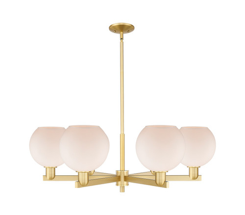 Innovations - 716-6CR-SG-G121-8 - Six Light Chandelier - Arcadia - Satin Gold