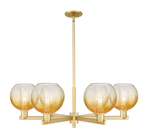 Innovations - 716-6CR-SG-G483-8AM - Six Light Chandelier - Arcadia - Satin Gold