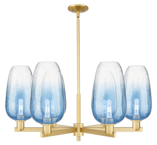 Innovations - 716-6CR-SG-G484-7SB - Six Light Chandelier - Arcadia - Satin Gold