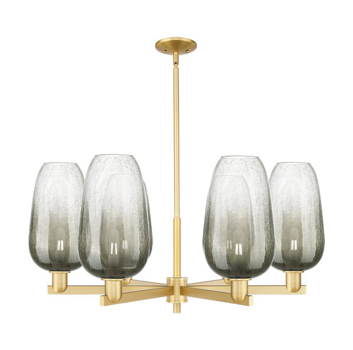 Innovations - 716-6CR-SG-G484-7SL - Six Light Chandelier - Arcadia - Satin Gold