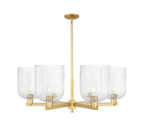 Innovations - 716-6CR-SG-G559-8SDY - Six Light Chandelier - Arcadia - Satin Gold