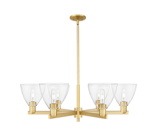 Innovations - 716-6CR-SG-GBD-752 - Six Light Chandelier - Arcadia - Satin Gold