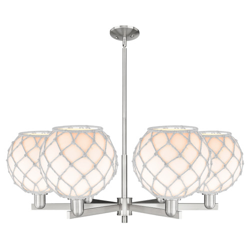 Innovations - 716-6CR-SN-G121-10RW - Six Light Chandelier - Arcadia - Satin Nickel