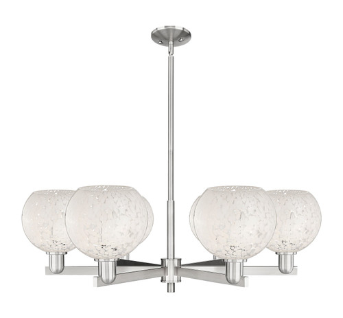 Innovations - 716-6CR-SN-G1216-8WM - Six Light Chandelier - Arcadia - Satin Nickel