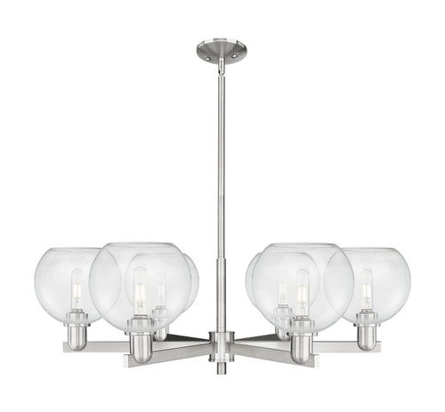 Innovations - 716-6CR-SN-G122-8 - Six Light Chandelier - Arcadia - Satin Nickel