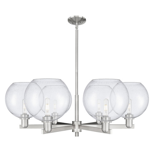 Innovations - 716-6CR-SN-G124-10 - Six Light Chandelier - Arcadia - Satin Nickel