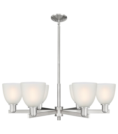 Innovations - 716-6CR-SN-G381 - Six Light Chandelier - Arcadia - Satin Nickel