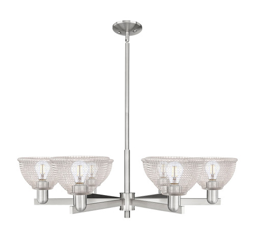 Innovations - 716-6CR-SN-G422 - Six Light Chandelier - Arcadia - Satin Nickel
