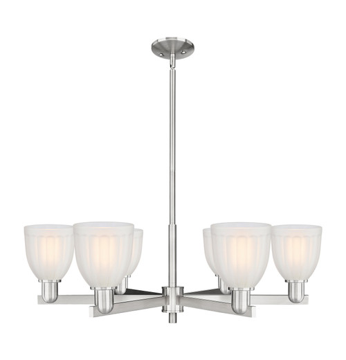 Innovations - 716-6CR-SN-G441 - Six Light Chandelier - Arcadia - Satin Nickel