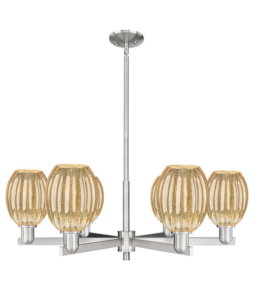 Innovations - 716-6CR-SN-G459-6ME - Six Light Chandelier - Arcadia - Satin Nickel