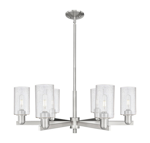Innovations - 716-6CR-SN-G804 - Six Light Chandelier - Arcadia - Satin Nickel