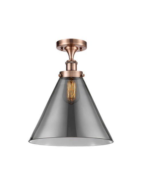 manufacturer_finish:Antique Copper|manufacturer_glass:Light Smoke Cone 12|light_output:220.00lm|color_temperature:2200K|cri:99