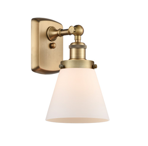 manufacturer_finish:Brushed Brass|manufacturer_glass:Matte White Cased Small Cone|light_output:220.00lm|color_temperature:2200K|cri:99