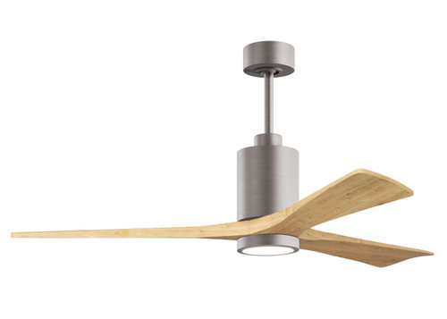 Matthews Fan Company - PA3-BN-LM-60 - 60 Ceiling Fan - Patricia-3 - Brushed Nickel