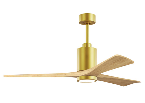Matthews Fan Company - PA3-BRBR-LM-60 - 60 Ceiling Fan - Patricia-3 - Brushed Brass