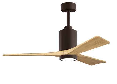 Matthews Fan Company - PA3-TB-LM-52 - 52 Ceiling Fan - Patricia-3 - Textured Bronze