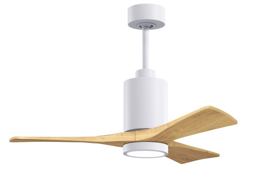 Matthews Fan Company - PA3-WH-LM-42 - 42 Ceiling Fan - Patricia-3 - Gloss White