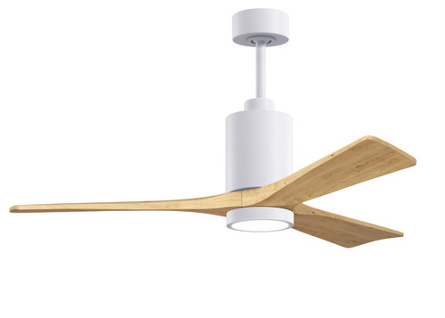 Matthews Fan Company - PA3-WH-LM-52 - 52 Ceiling Fan - Patricia-3 - Gloss White
