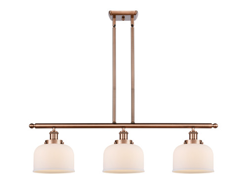 manufacturer_finish:Antique Copper|manufacturer_glass:Cased Matte White Large Bell|light_output:220.00lm|color_temperature:2200K|cri:99