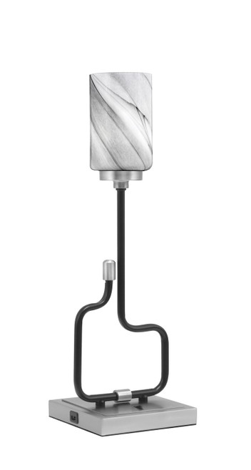 Toltec Lighting - 60-MBGP-3009 - One Light Accent Lamp - Sandia - Matte Black & Graphite