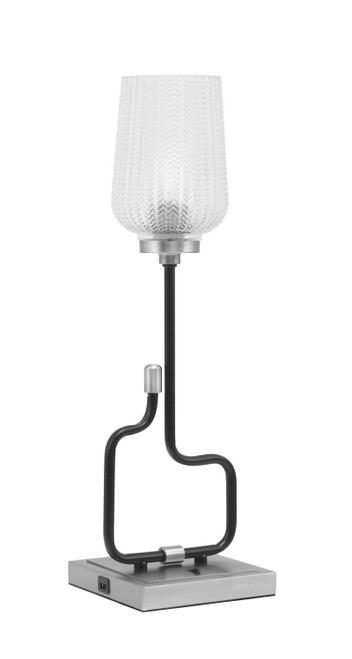 Toltec Lighting - 60-MBGP-4250 - One Light Accent Lamp - Sandia - Matte Black & Graphite
