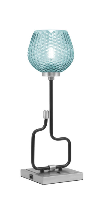 Toltec Lighting - 60-MBGP-4605 - One Light Accent Lamp - Sandia - Matte Black & Graphite