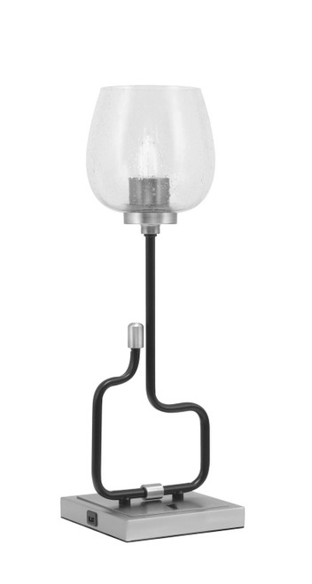Toltec Lighting - 60-MBGP-4810 - One Light Accent Lamp - Sandia - Matte Black & Graphite