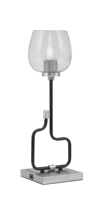Toltec Lighting - 60-MBGP-4812 - One Light Accent Lamp - Sandia - Matte Black & Graphite