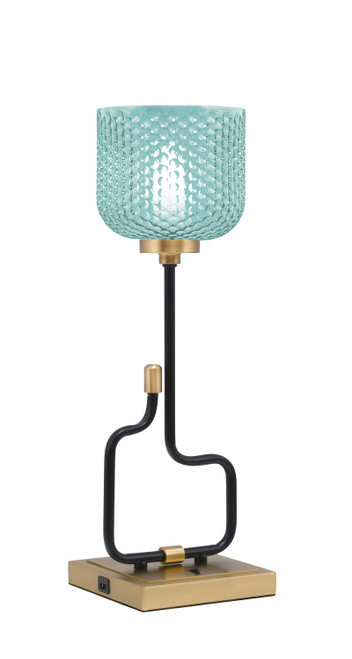 Toltec Lighting - 60-MBNAB-4615 - One Light Accent Lamp - Sandia - Matte Black & New Age Brass