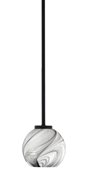 Toltec Lighting - 6201-MB-4109 - One Light Mini Pendant - Sandia - Matte Black