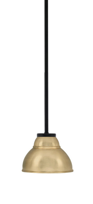 Toltec Lighting - 6201-MB-427-NAB - One Light Mini Pendant - Sandia - Matte Black