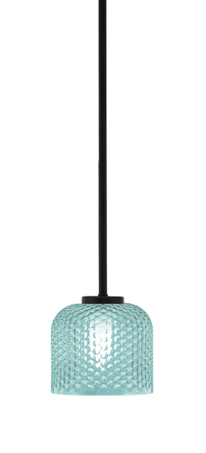 Toltec Lighting - 6201-MB-4615 - One Light Mini Pendant - Sandia - Matte Black