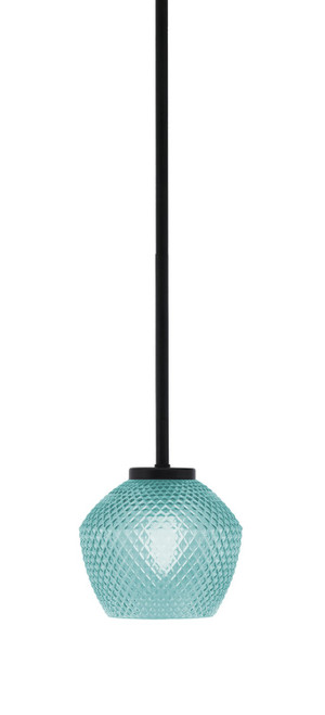 Toltec Lighting - 6201-MB-4625 - One Light Mini Pendant - Sandia - Matte Black