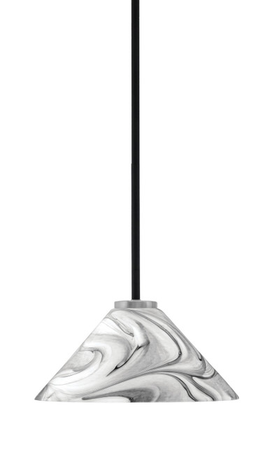 Toltec Lighting - 6201-MBGP-2129 - One Light Mini Pendant - Sandia - Matte Black & Graphite