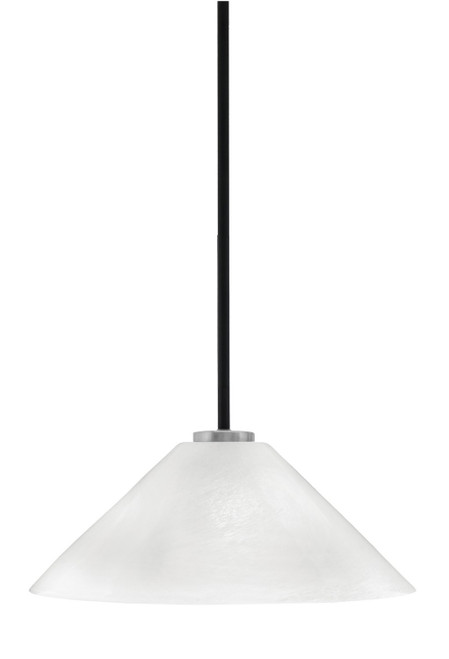 Toltec Lighting - 6201-MBGP-2161 - One Light Pendant - Sandia - Matte Black & Graphite