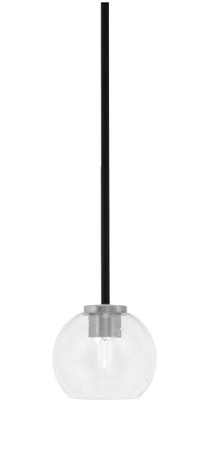 Toltec Lighting - 6201-MBGP-4100 - One Light Mini Pendant - Sandia - Matte Black & Graphite