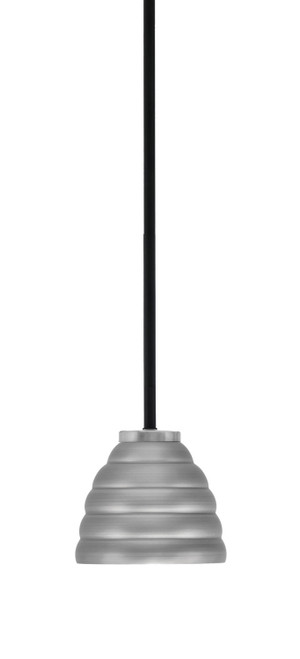Toltec Lighting - 6201-MBGP-425-GP - One Light Mini Pendant - Sandia - Matte Black & Graphite