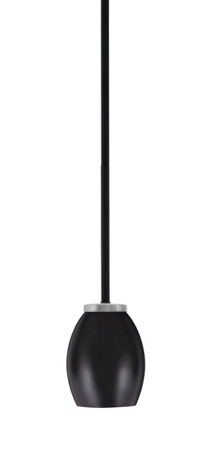 Toltec Lighting - 6201-MBGP-426-MB - One Light Mini Pendant - Sandia - Matte Black & Graphite