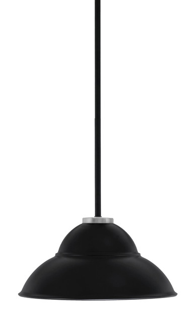 Toltec Lighting - 6201-MBGP-428-MB - One Light Pendant - Sandia - Matte Black & Graphite