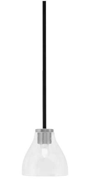 Toltec Lighting - 6201-MBGP-4760 - One Light Mini Pendant - Sandia - Matte Black & Graphite