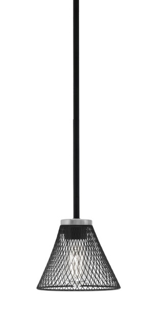 Toltec Lighting - 6201-MBGP-805-MB - One Light Mini Pendant - Sandia - Matte Black & Graphite