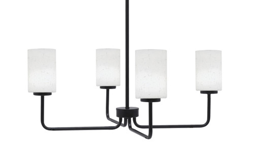 Toltec Lighting - 6204-MB-310 - Four Light Chandelier - Sandia - Matte Black