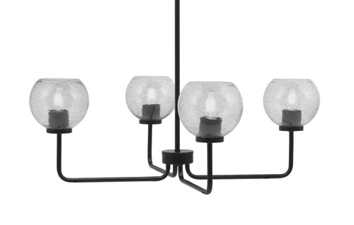 Toltec Lighting - 6204-MB-4102 - Four Light Chandelier - Sandia - Matte Black
