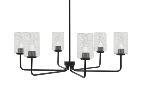 Toltec Lighting - 6206-MB-3002 - Six Light Chandelier - Sandia - Matte Black